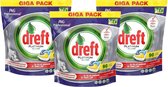 Dreft Platinum - All in one Lemon - 3 x 90 (270) Stuks - Vaatwastabletten - voordeelverpakking
