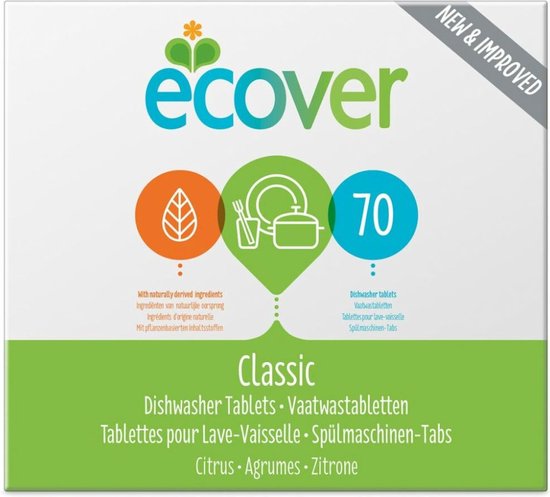 Ecover - Vaatwastabletten Classic - 70 Tabs