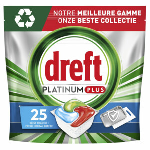 1049838 Dreft Platinum Plus All In One Vaatwastabletten Deep Clean