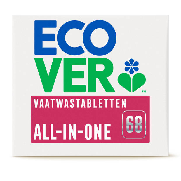 Ecover - Vaatwastabletten ALL-IN-ONE - Lemon & Mandarin - 68 stuks