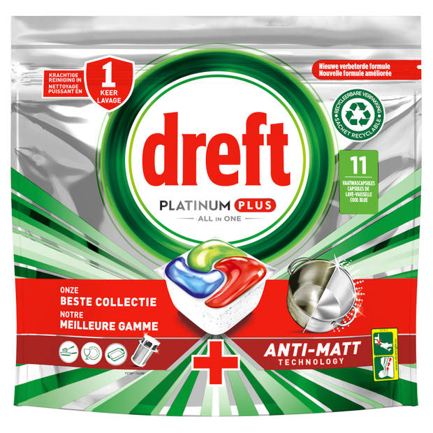 3875550-2b8de75f Dreft Platinum Plus All In One Vaatwascapsules Cool Blue, Capsules