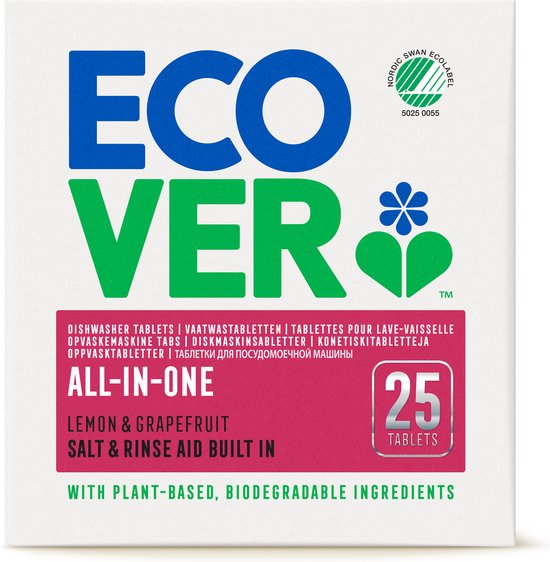 Ecover - Vaatwastabletten All In One - Citrus - 25 Tabs