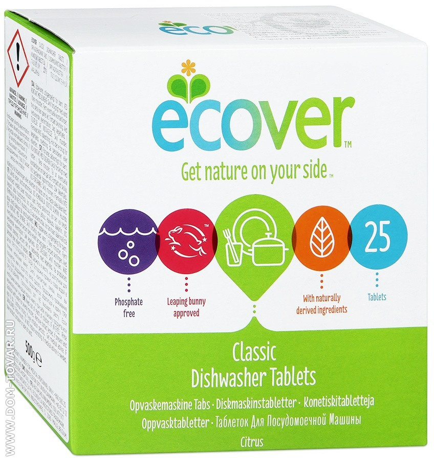 Ecover Vaatwastabletten - 25 Stuks Classic